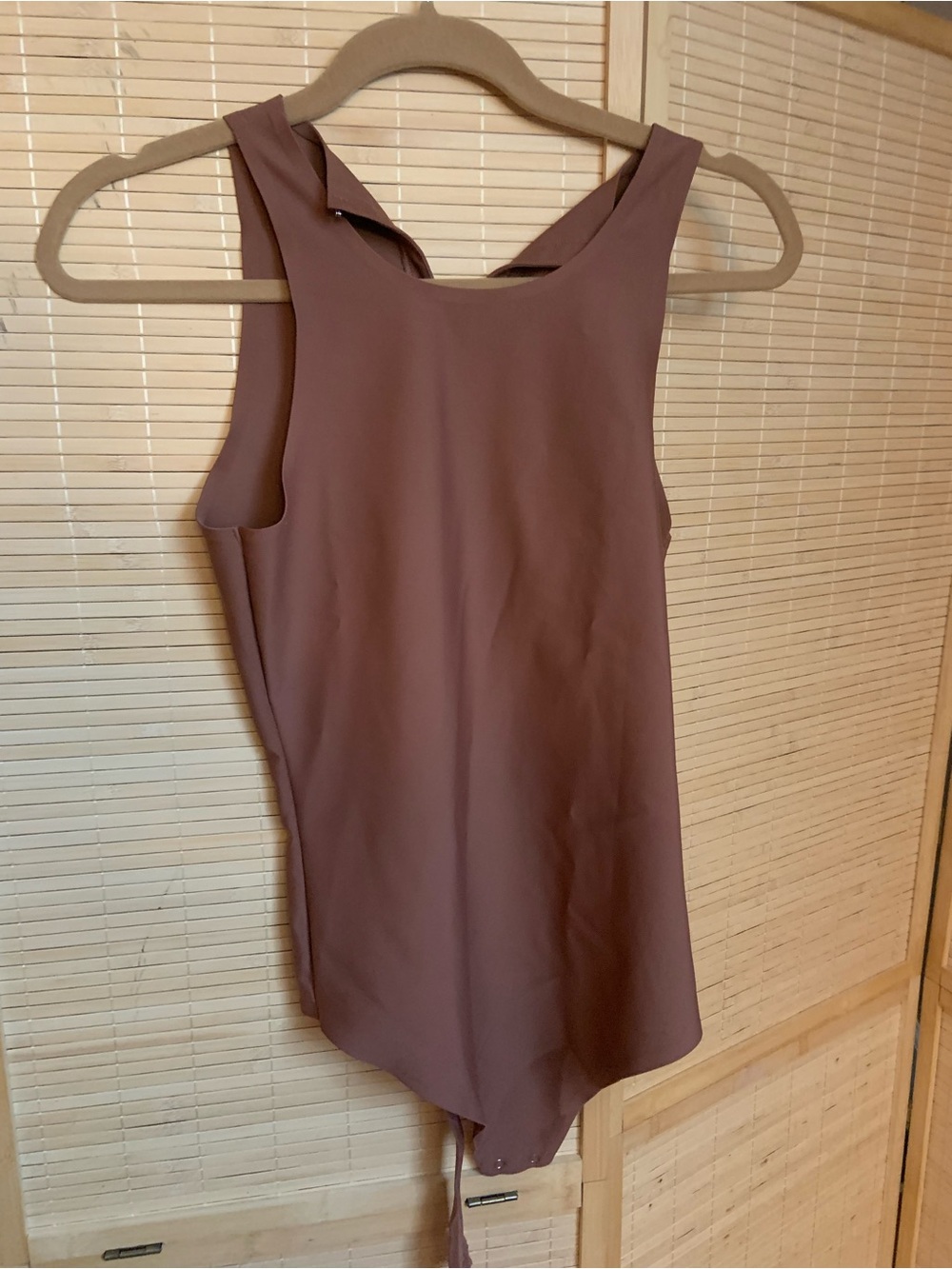 Parade Smoothing Sleeveless Brown Bodysuit